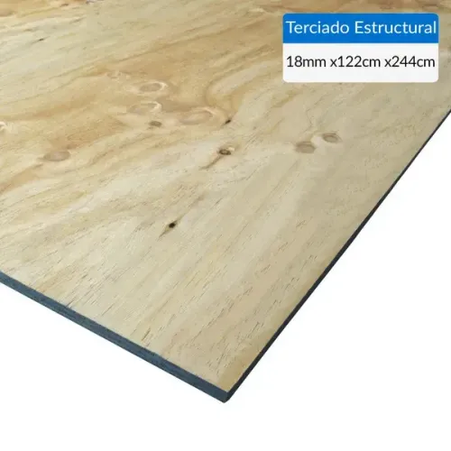 Terciado Estructural 18 mm 1.22 m X 2.44 m